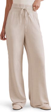 Splendid Lace Trim Drawstring Pants
