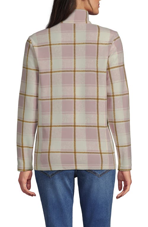 Lands' End Anyweather Fleece Quarter Zip Pullover In Multi