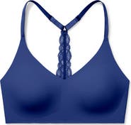 True & Co Triangle Lace Racerback Bralette