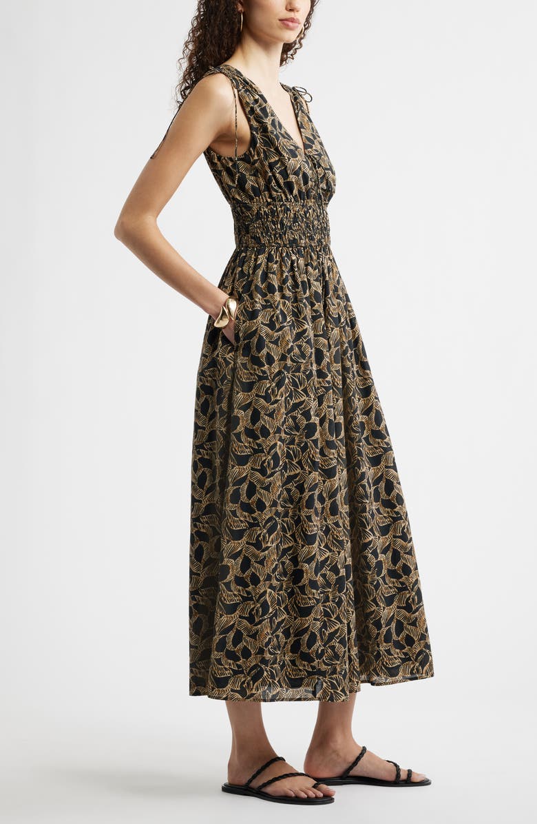 Nordstrom Print Smocked Waist Sleeveless Maxi Dress, Alternate, color,