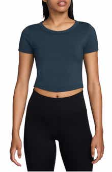 Nike Phoenix Fleece Short Sleeve Crop Sweatshirt