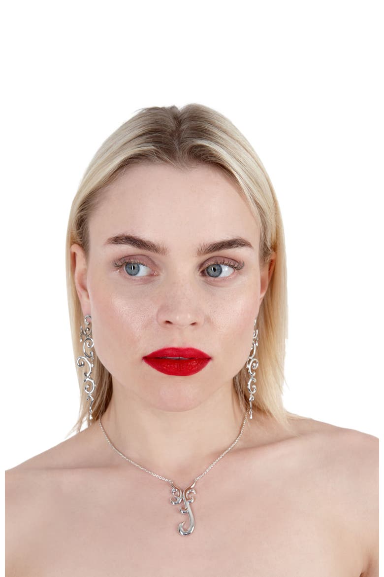 Element Drop Earrings, Alternate, color, Sterling Silver