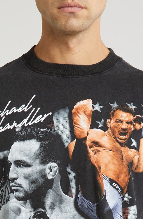 Id Supply Co Ufc Michael Chandler See You At The Top Graphic T-shirt In Washed Black