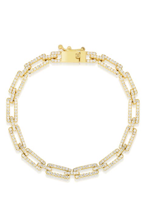 CZ Chain Link Bracelet