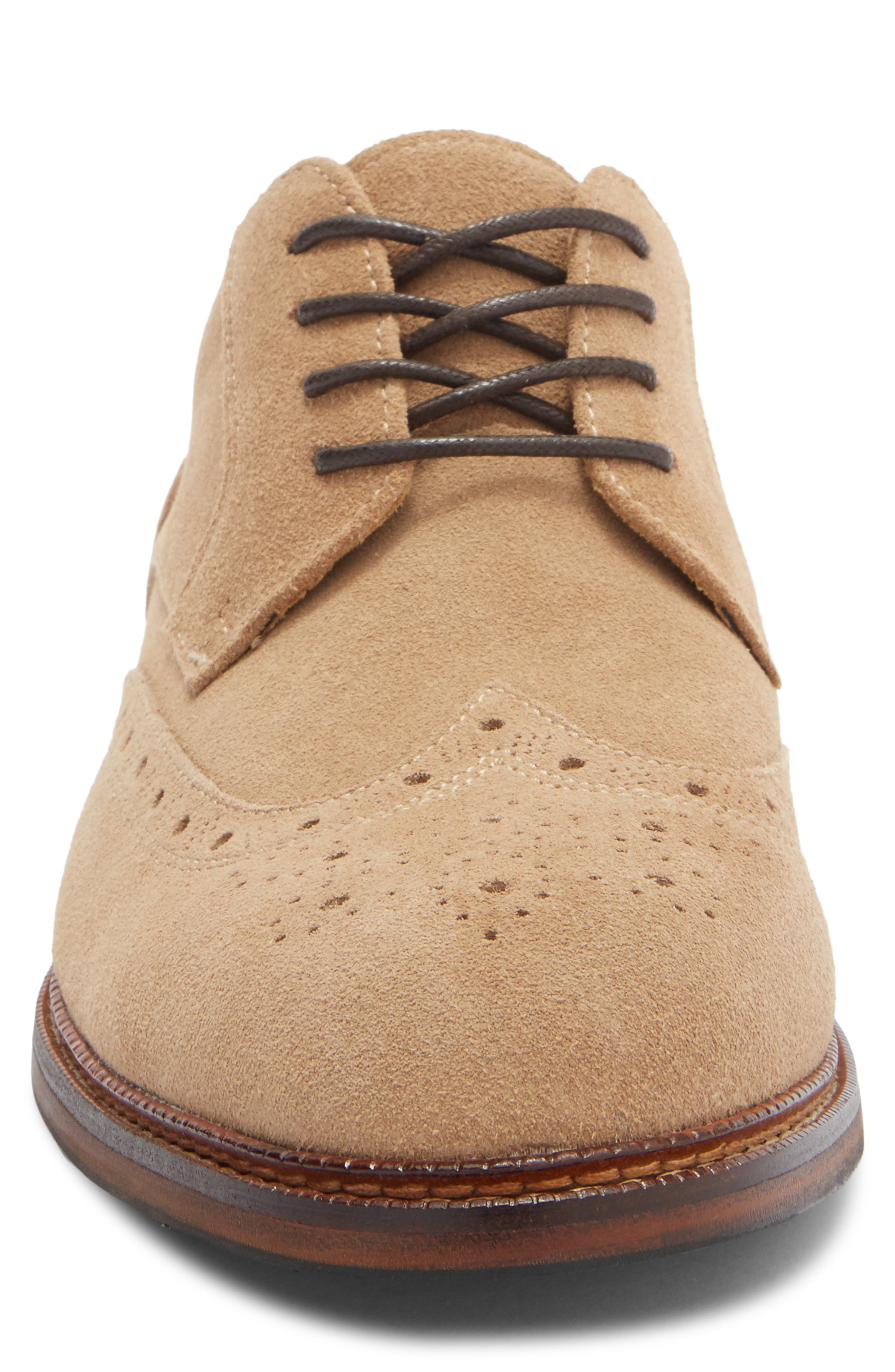 Eferm Wingtip Derby, Alternate, color, TAUPE