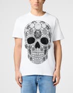 PHILIPP PLEIN Round Neck T-Shirt Skull Stones Men