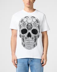 PHILIPP PLEIN Round Neck T-Shirt Skull Stones Men
