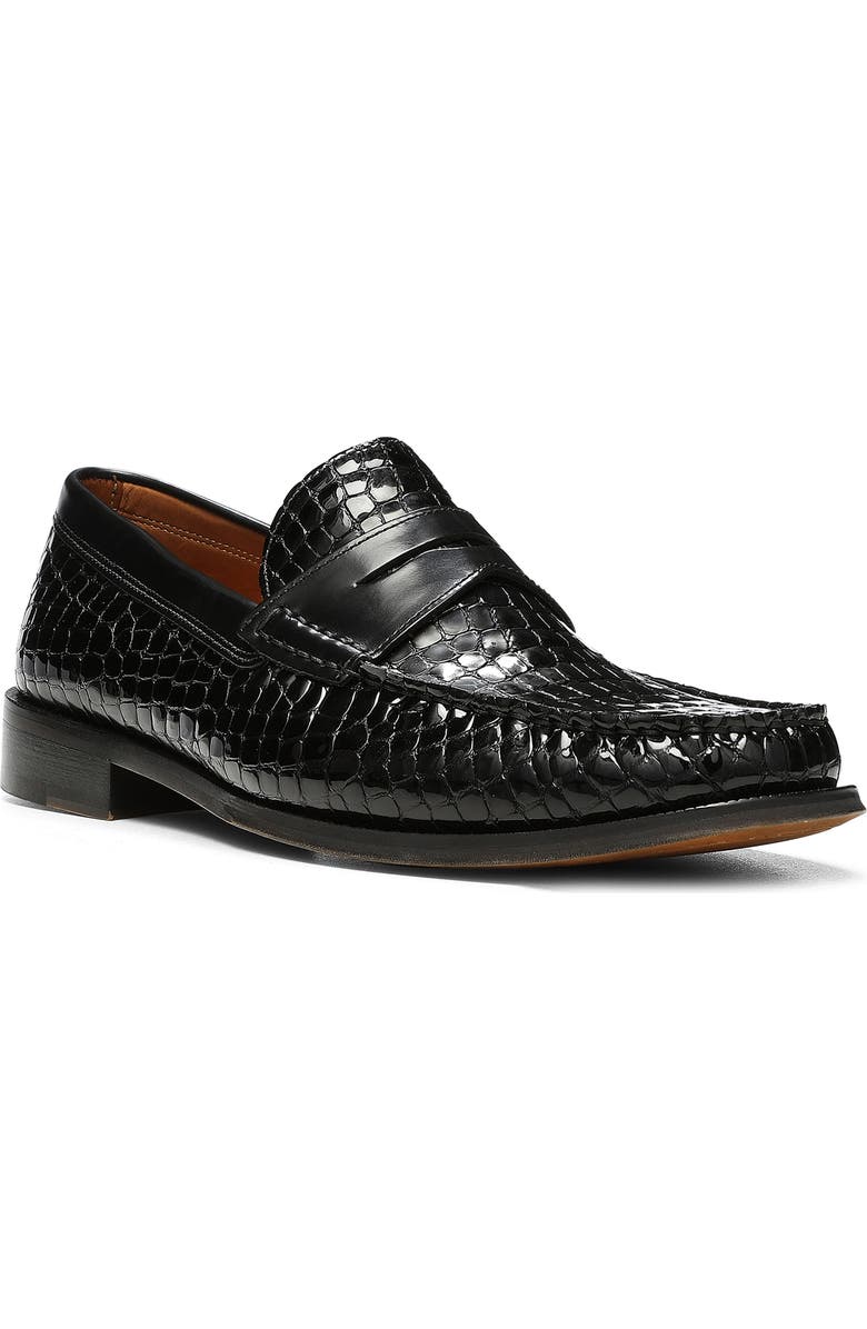 Donald Pliner Miles Croc Embossed Loafer, Main, color,