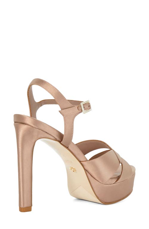 Dune London Mayve Ankle Strap Platform Sandal In Animal Print