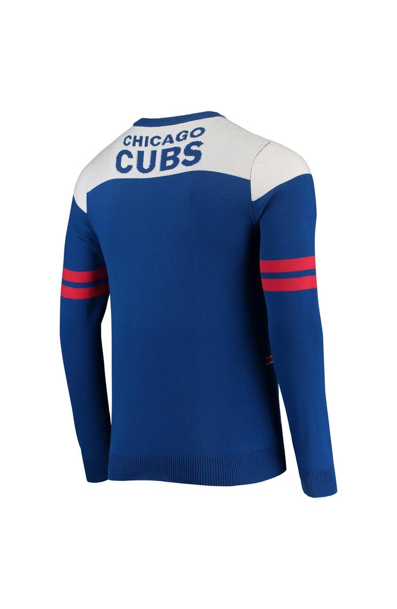 FOCO Men's FOCO Royal Chicago Cubs Ticket Light-Up Ugly Sweater, Alternate, color, 