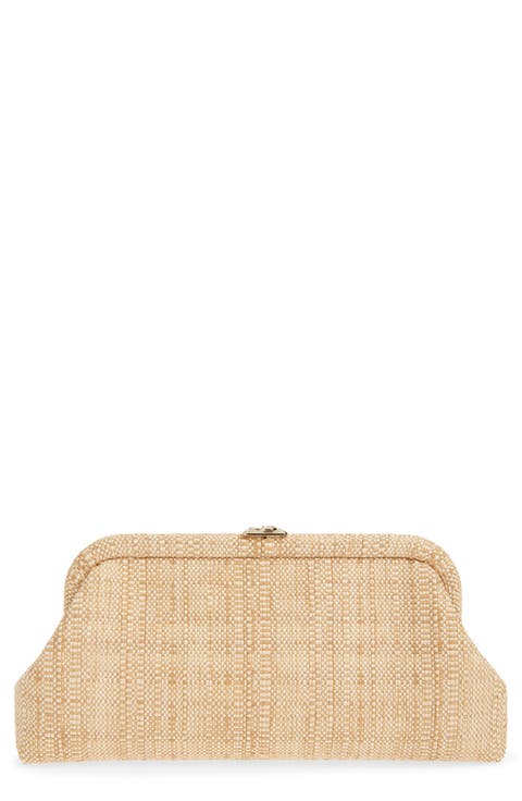 Skylar Raffia Clutch