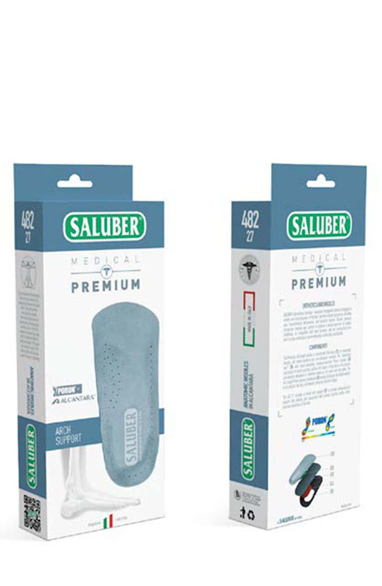 Premium Three Quarter Length Orthotic Insole, Alternate, color, BLUE