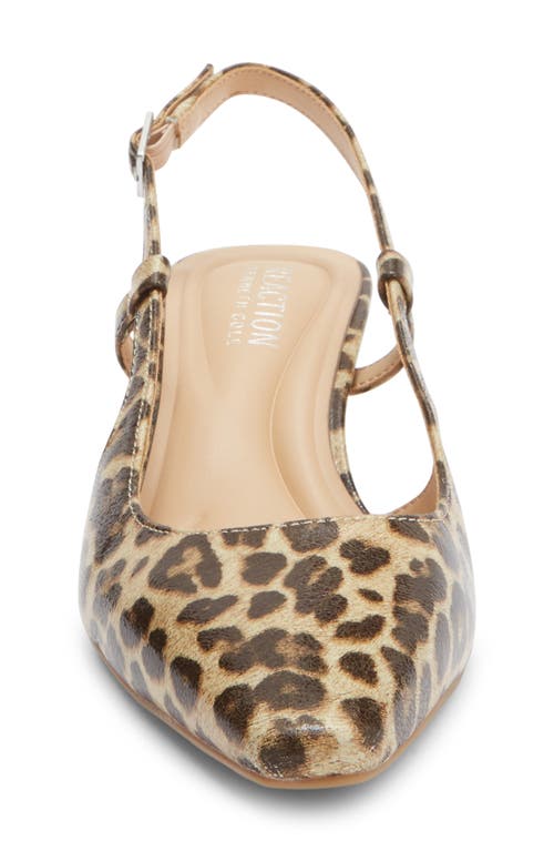 Reaction Kenneth Cole Maggie Kitten Heel Slingback Pump In Brown