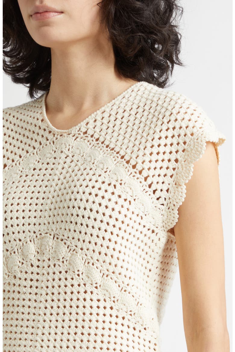 Dylan Crochet Top, Alternate, color, PEARL