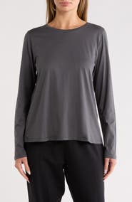 Eileen Fisher Organic Cotton Long Sleeve T-Shirt