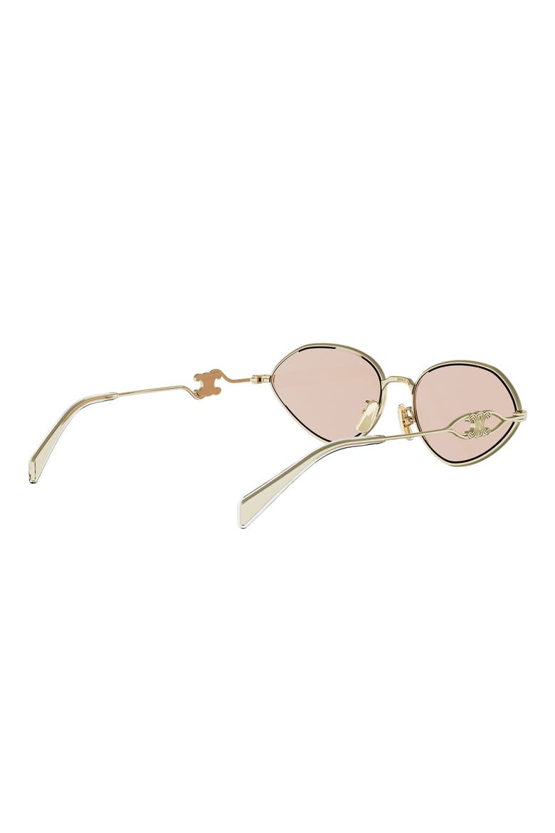 Wired 58mm Almond Sunglasses, Alternate, color, GOLD / BROWN