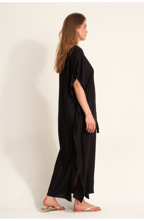 Gottex Beach Life Sable Kaftan Cover-up In Black