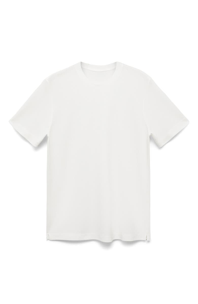 MANGO Lyocell Blend T-Shirt, Alternate, color, White