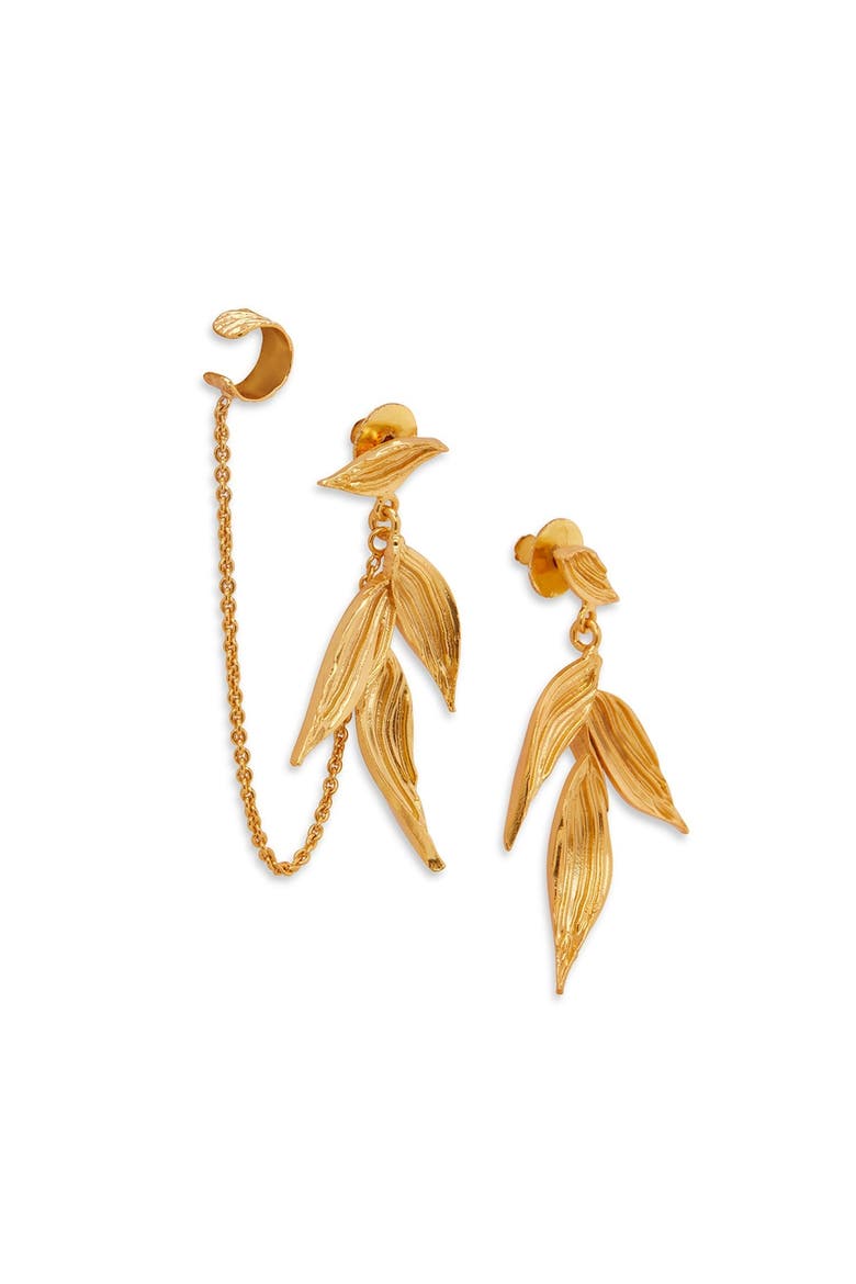 ISARO MINI EARRINGS, Alternate, color, Gold Plated
