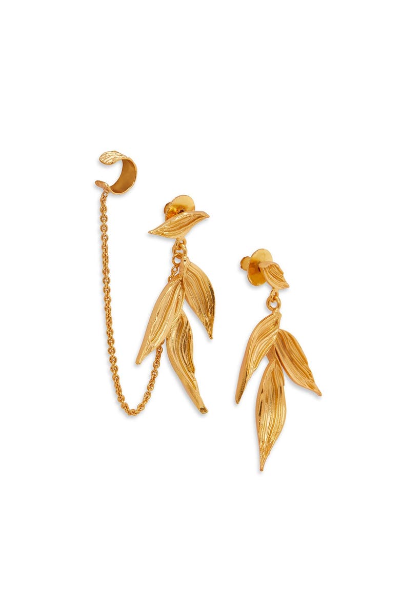 Dhwani Bansal ISARO MINI EARRINGS, Alternate, color, Gold Plated