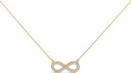 Haus of Brilliance Gold Vermeil Diamond Accent Infinity Pendant Necklace