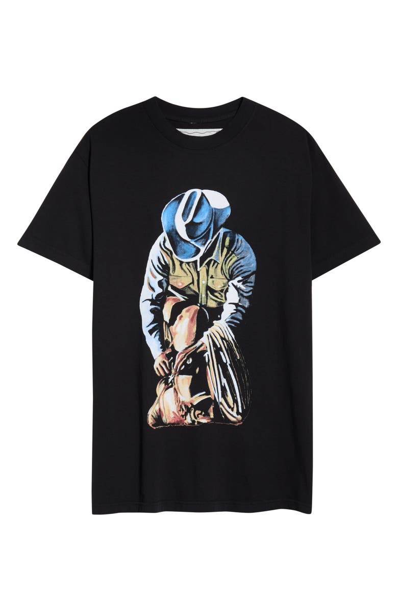 ONE OF THESE DAYS Holy Mountain Graphic T-Shirt, Alternate, color, Faded Washed Black