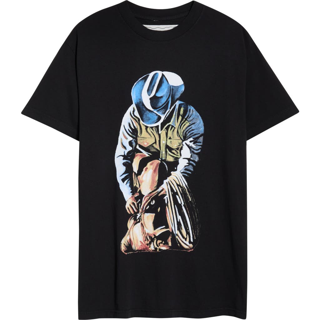 One Of These Days Holy Mountain Graphic T-shirt In Black