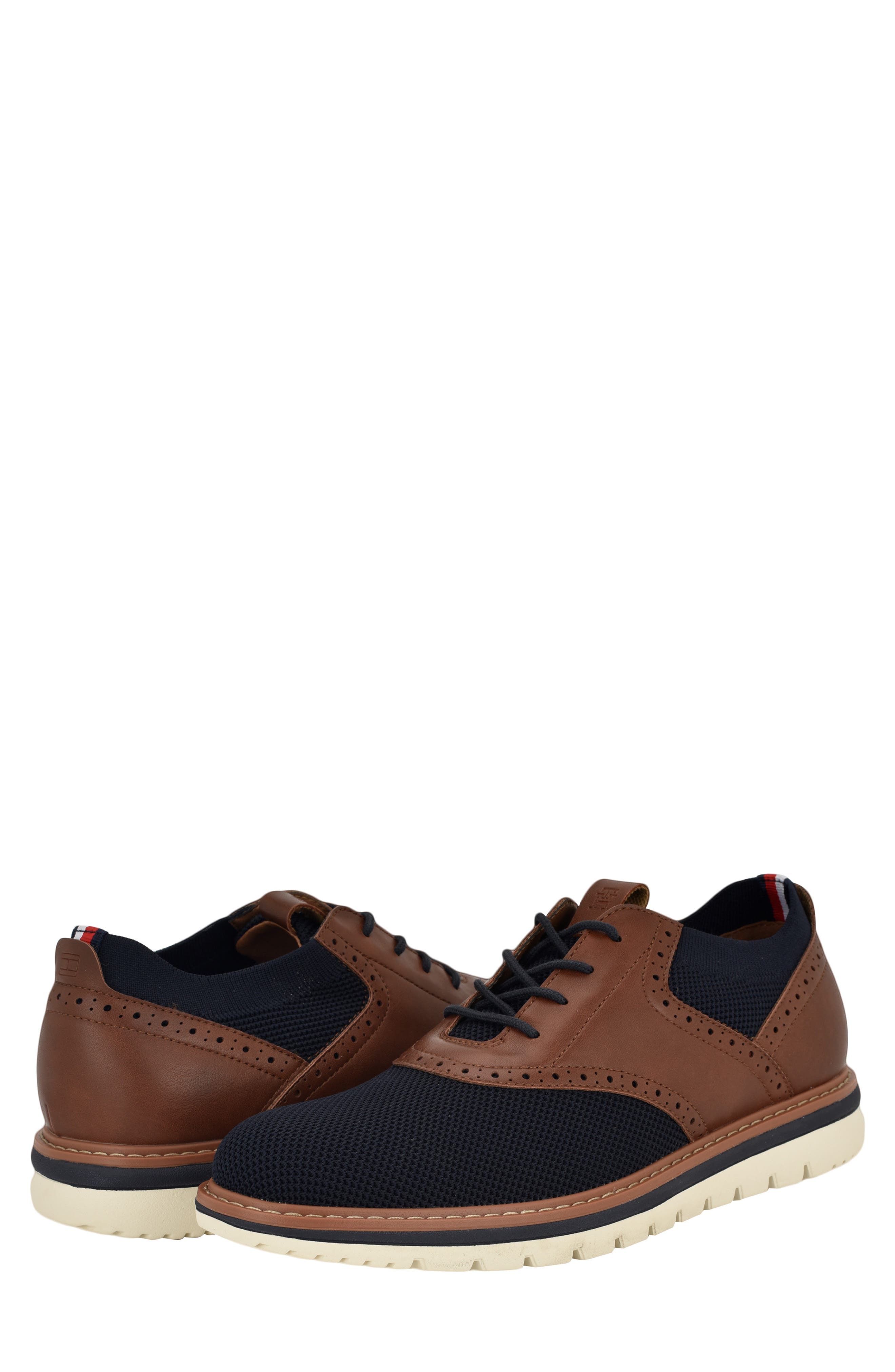 Tommy Hilfiger Varan Hybrid Oxford Sneaker, Alternate, color, Navy/ Cognac Multi