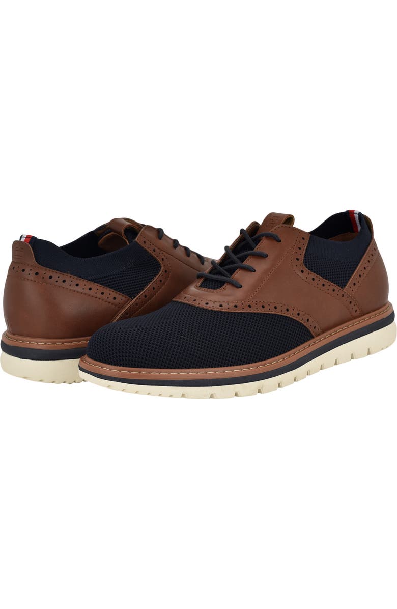 Tommy Hilfiger Varan Hybrid Oxford Sneaker, Alternate, color, Navy/ Cognac Multi