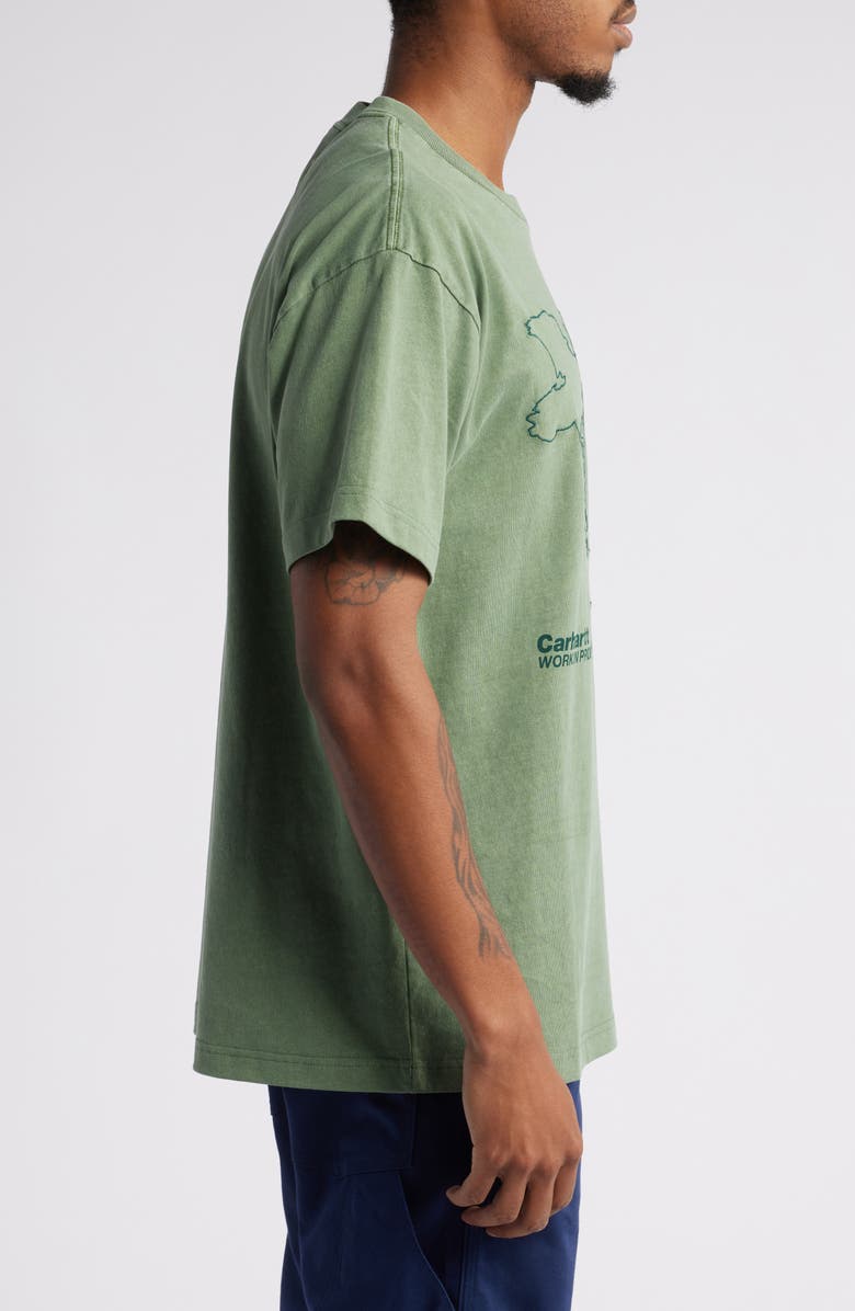 Carhartt Work In Progress Flying Ducks Loose Fit Organic Cotton Graphic T-Shirt, Alternate, color, 