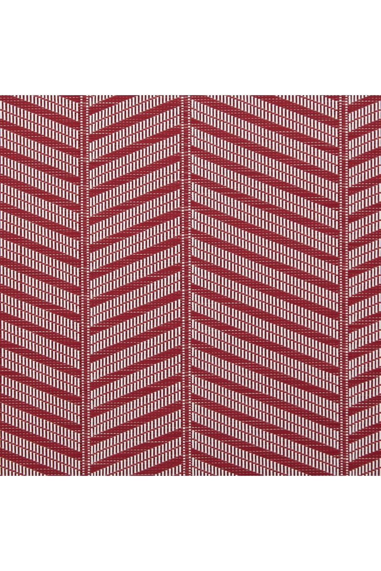 Textured Twill Weave Placemat Set/6, Alternate, color, Barn Red