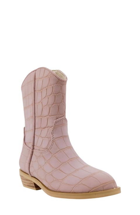 Kids' Zouzou Croc Embossed Western Boot (Walker & Toddler)