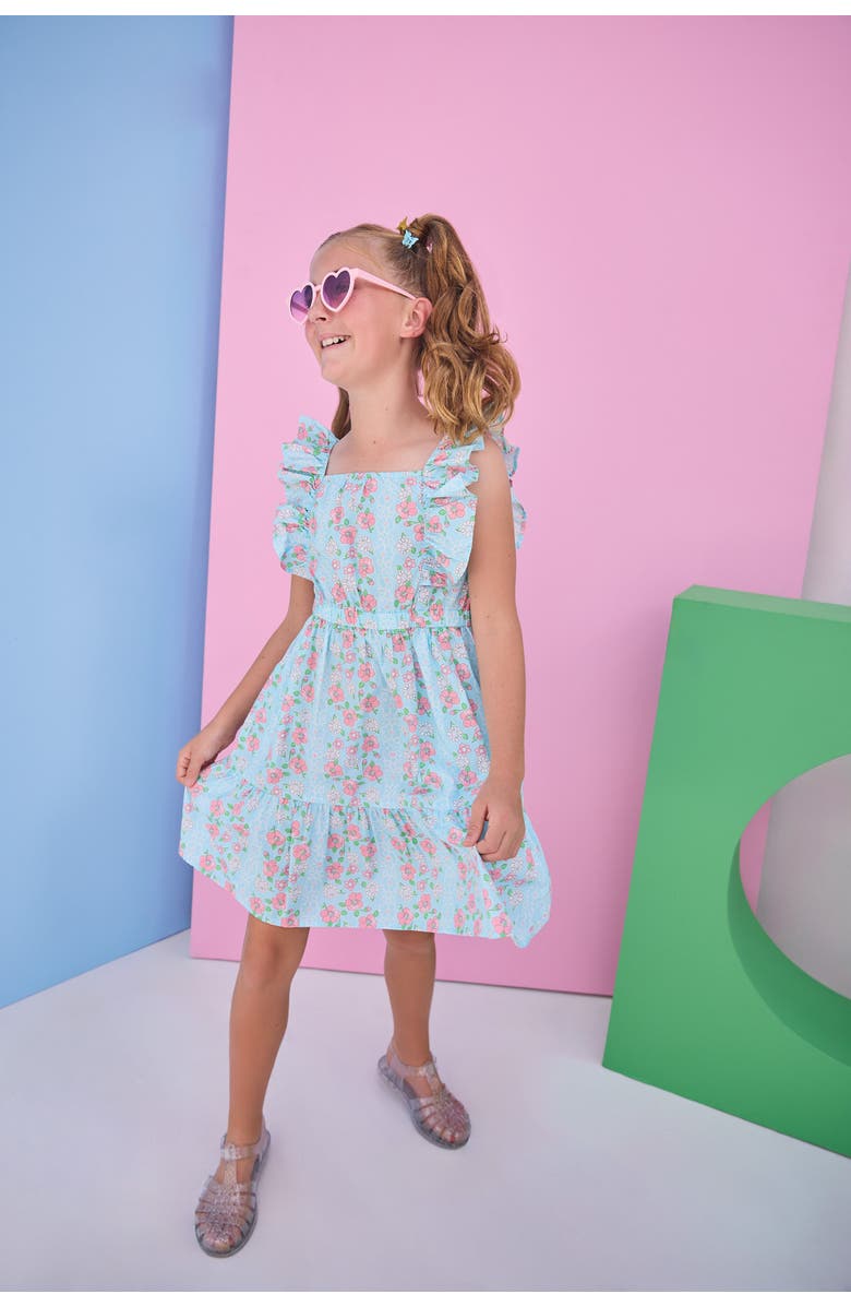 BISBY Kids' Floral Brighton Dress, Alternate, color, Meadow Marguerite Floral
