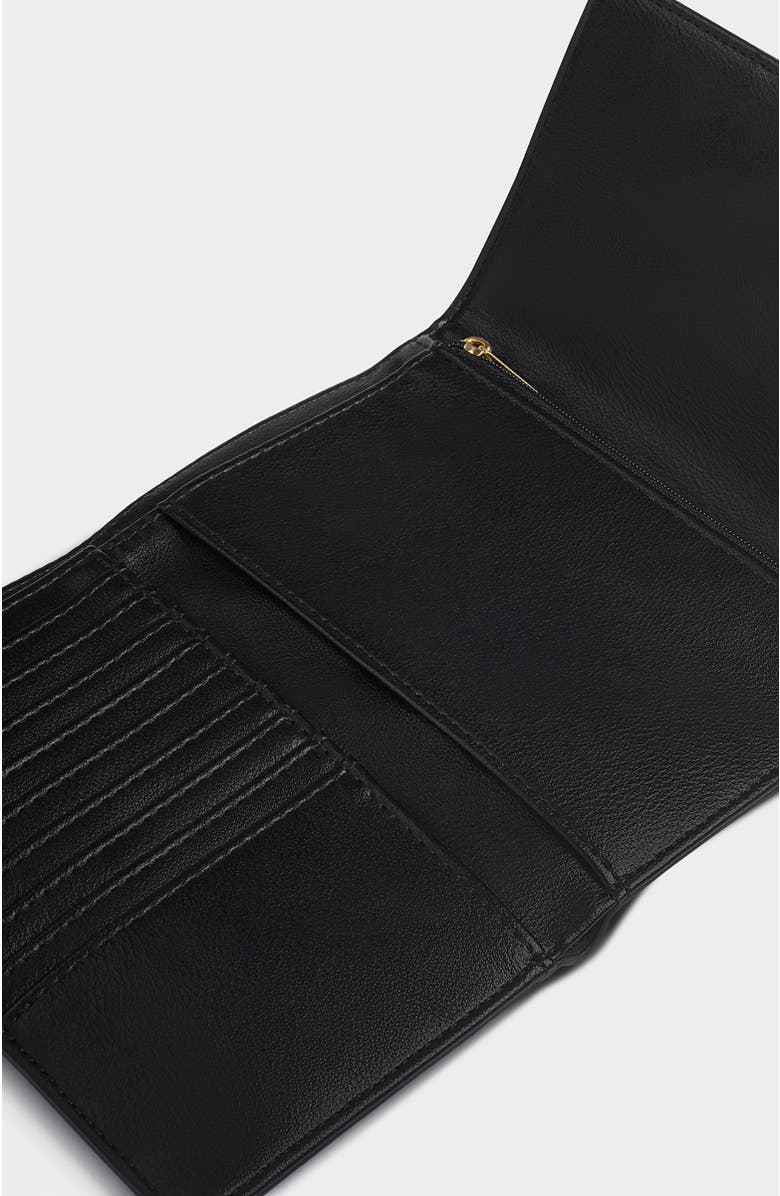 Katie Loxton Taya Woven Purse, Alternate, color, Black