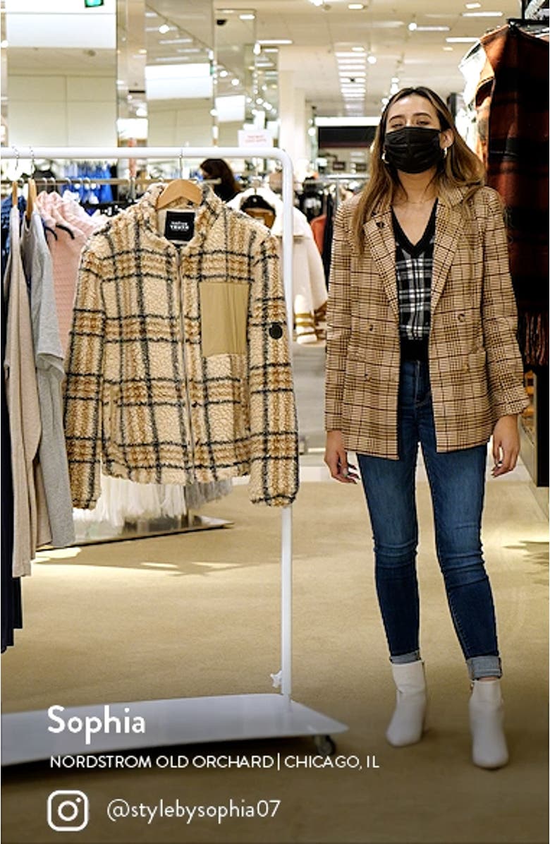 Men's Check High Pile Fleece Jacket, sales video thumbnail