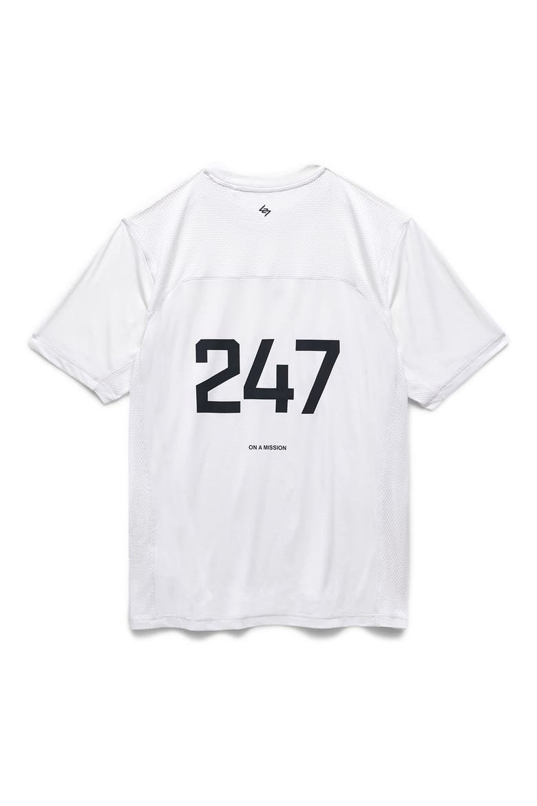 247 Numbers Performance T-Shirt, Alternate, color, FLAT WHITE