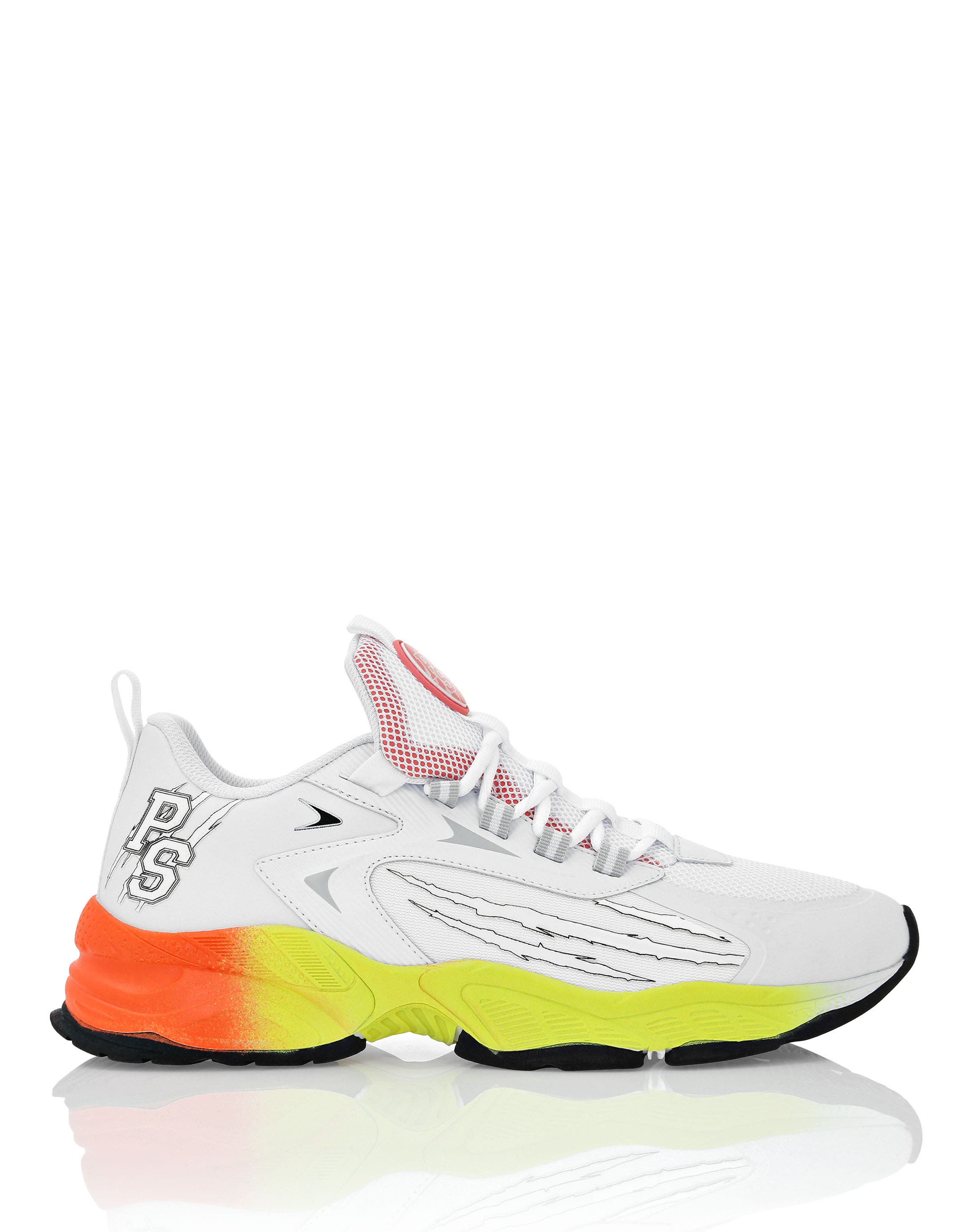 white/multicolored