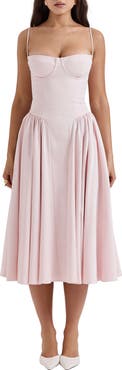 HOUSE OF CB Samaria Corset Fit & Flare Dress