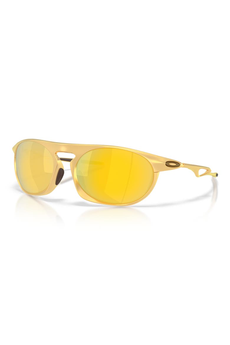 Neo Jacket 58mm Polarized Oval Sunglasses, Alternate, color, SATIN GOLD / PRIZM
