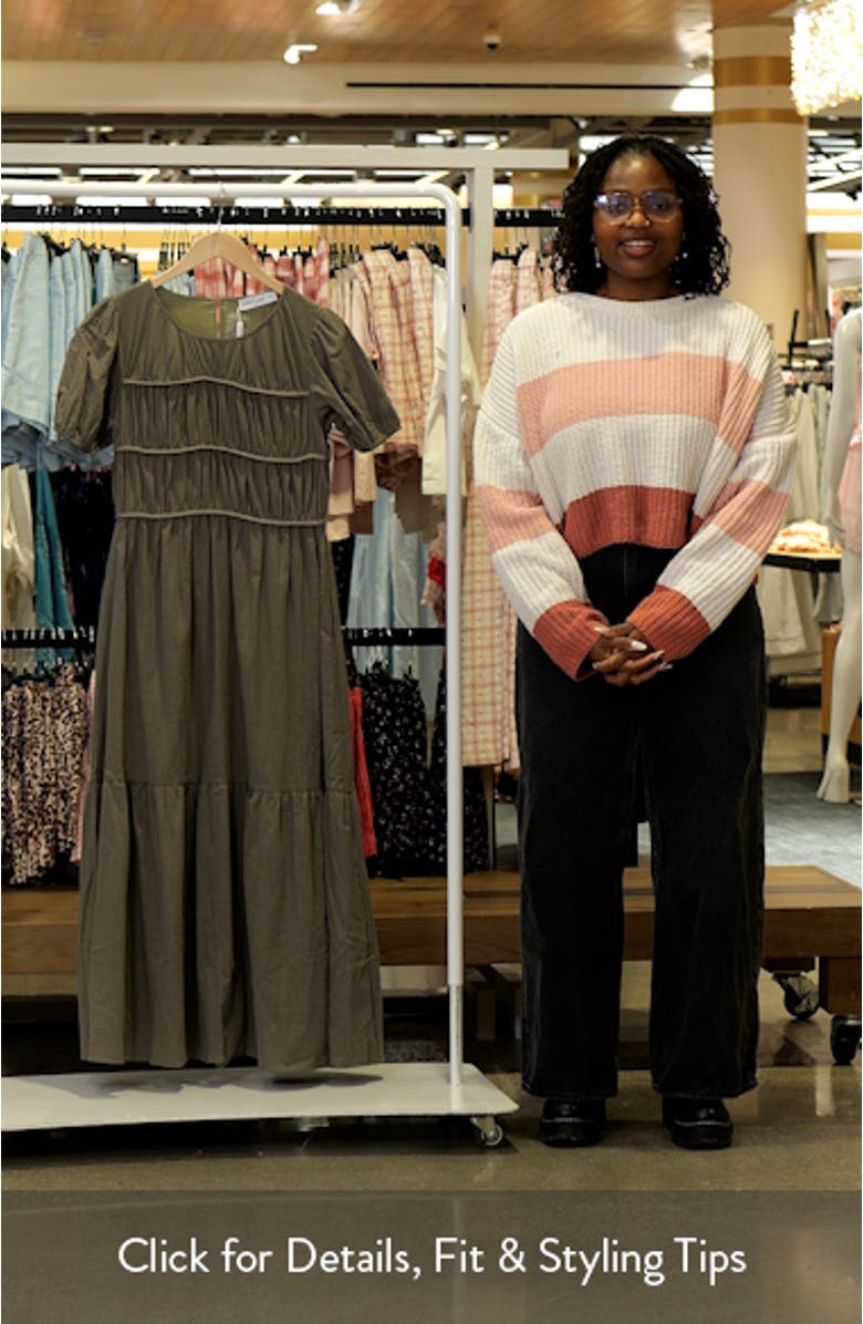 Deloria Shirred Ruffle Maxi Dress, sales video thumbnail