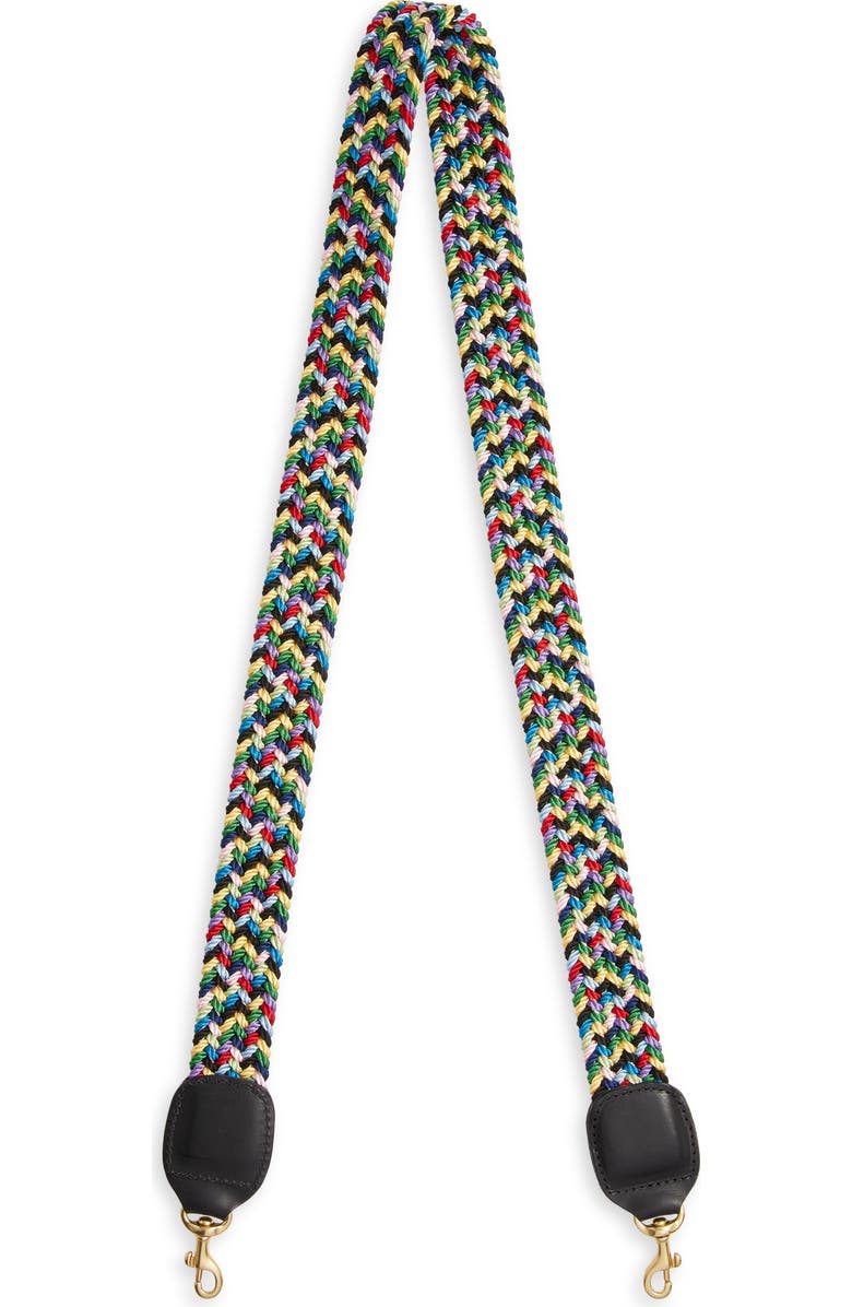 Clare V. Woven Crossbody Strap, Main, color,