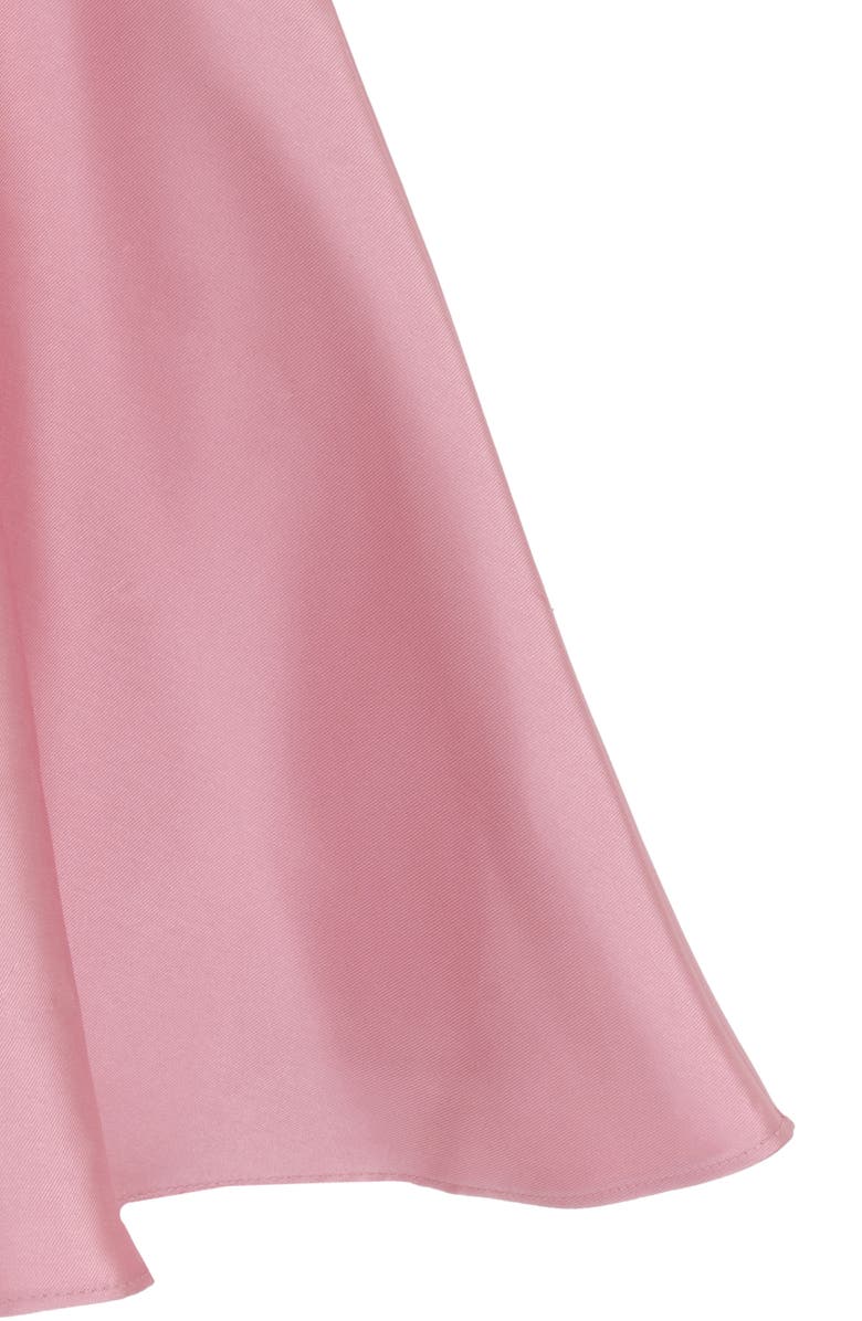 Rare Editions Kids' Mikado Bow Skater Dress, Alternate, color, Blush