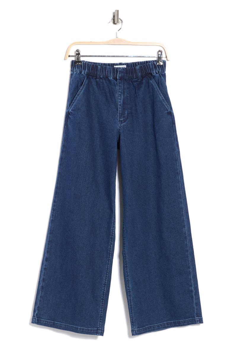 Trouser Wide Leg Jeans, Alternate, color, DARK WASH