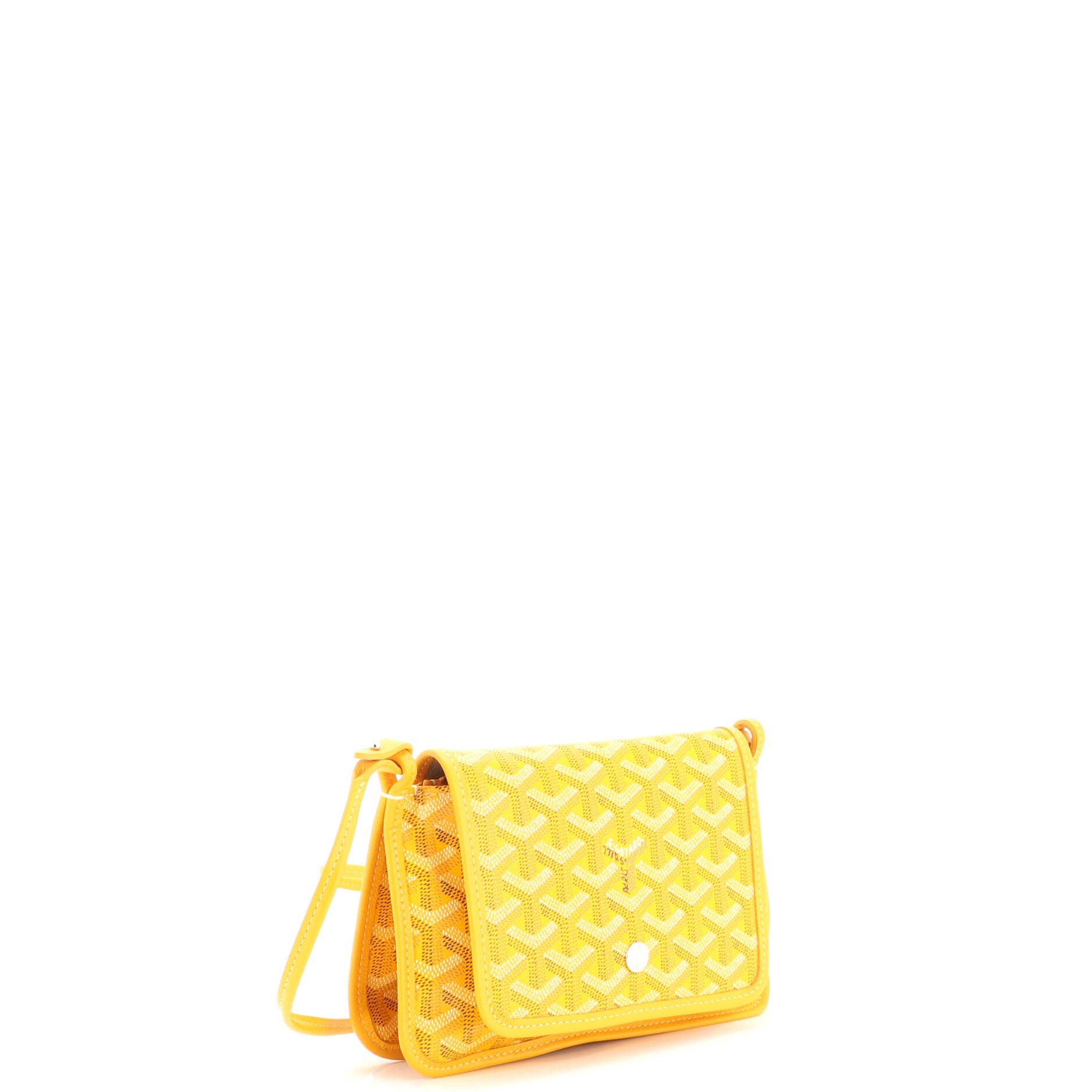 Plumet Clutch Wallet Coated Canvas, Alternate, color, Yellow