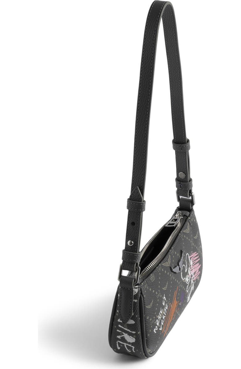 Zadig & Voltaire Monogram Shoulder Bag, Alternate, color, Road