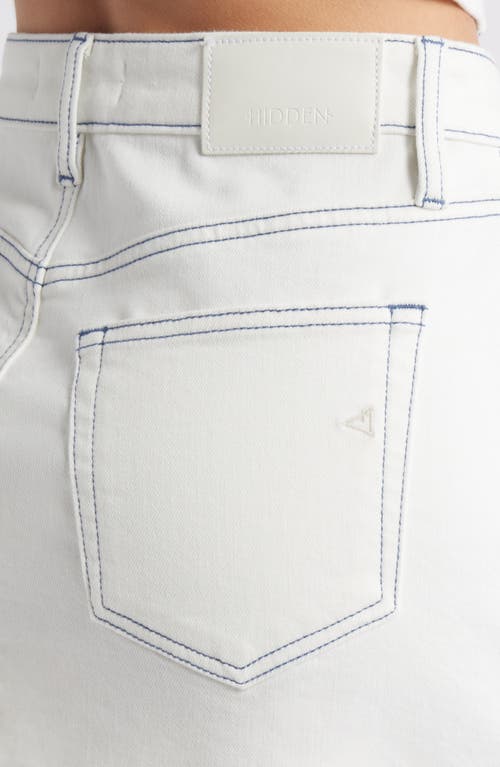 Hidden Jeans Raw Hem Denim Minikirt