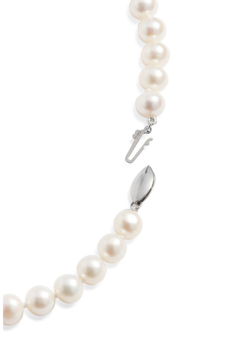 Freshwater Pearl Necklace, Alternate, color, WHITE- 14K WHITE GOLD