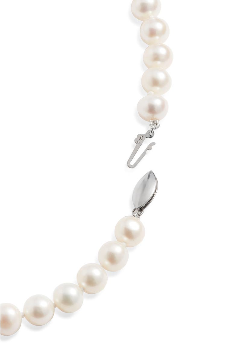 Nordstrom Freshwater Pearl Necklace, Alternate, color, White- 14K White Gold