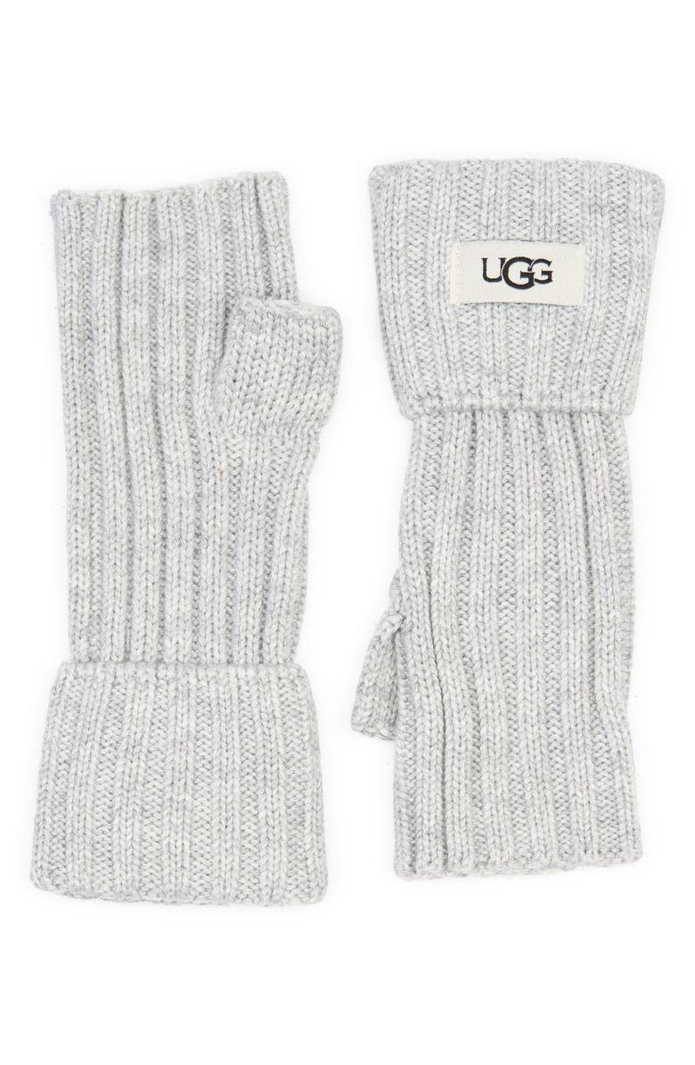 UGG<sup>®</sup> UGG Knit Boucle Armwarmer, Main, color, Grey Heather