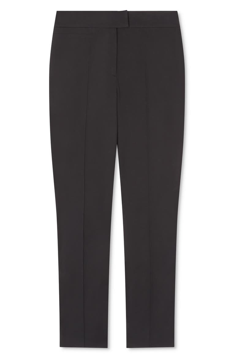Esen Cotton Blend Stretch Twill Pants, Alternate, color, BLACK